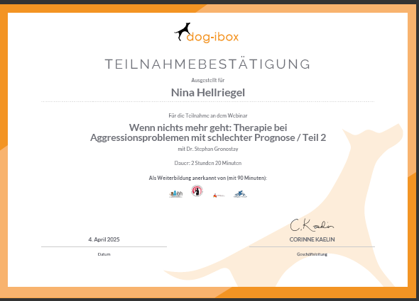 Therapie bei Aggressionsprblemen Gronostay 2 Problemhund Aggressiver Hund Hundetraining Doglflair Nina Hellriegel Weinheim Mannheim Heidelberg