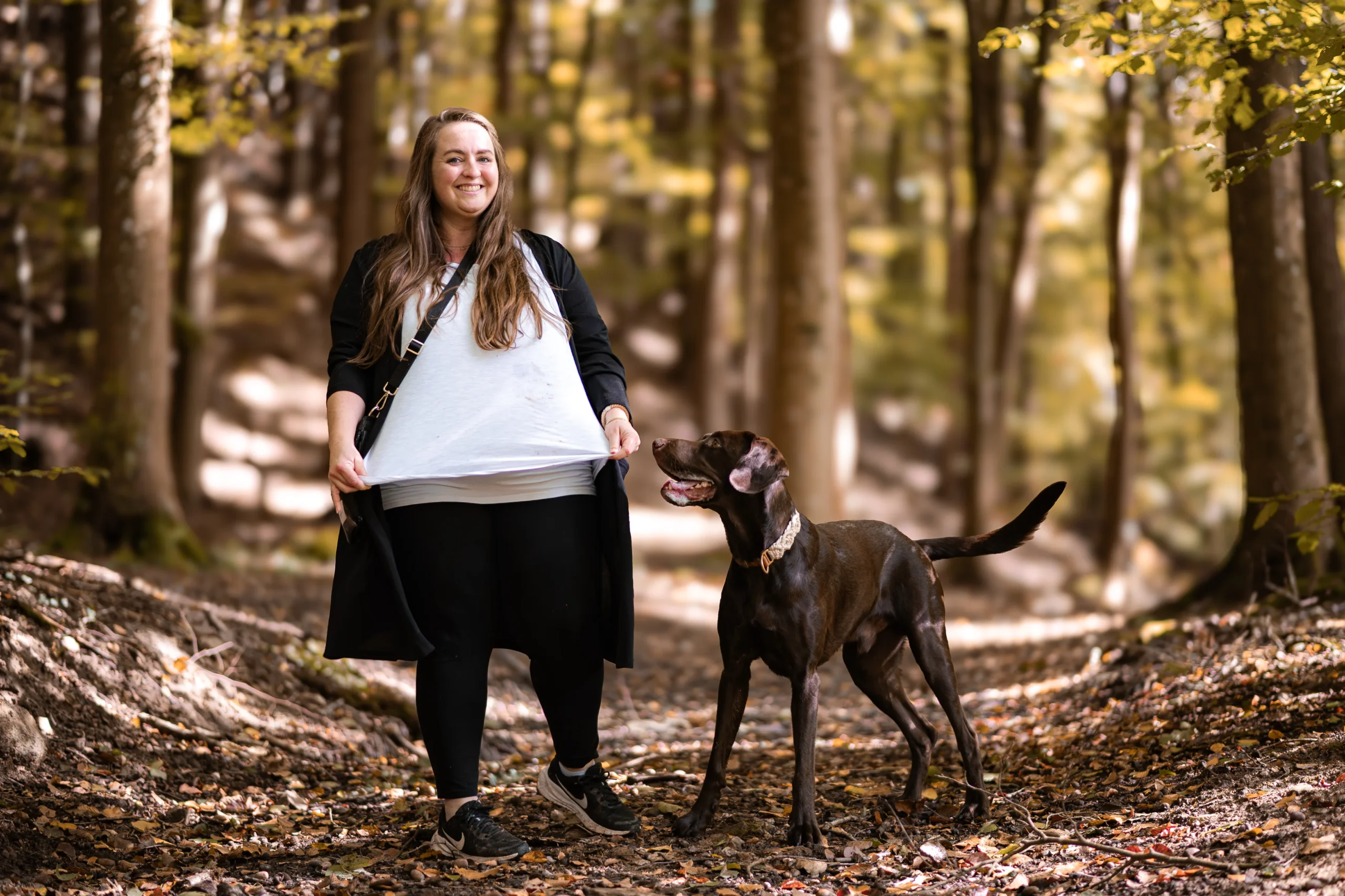 Nina von Dogflair im Training mit Hund